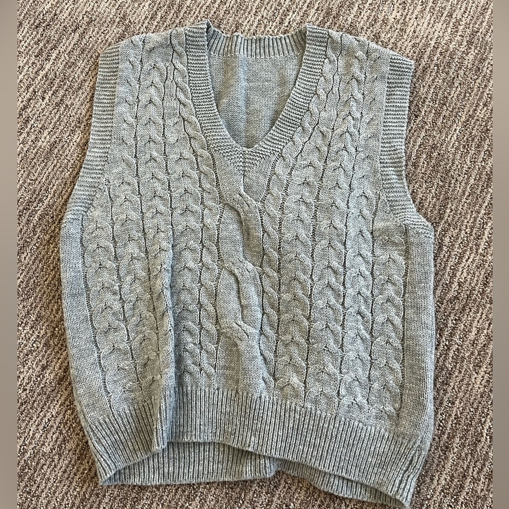 Size small grey sweater vest